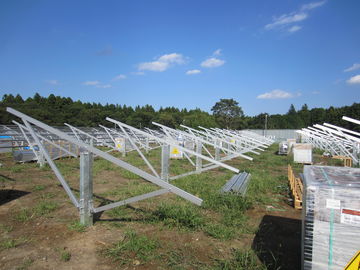 Aluminum Solar Panel Ground Mounting Systems , Ground Mount Solar Racking System
