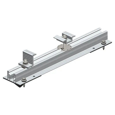 Bon prix 41 mm rails solaires en argent en aluminium 3000 mm rails de montage photovoltaïque solaire en ligne