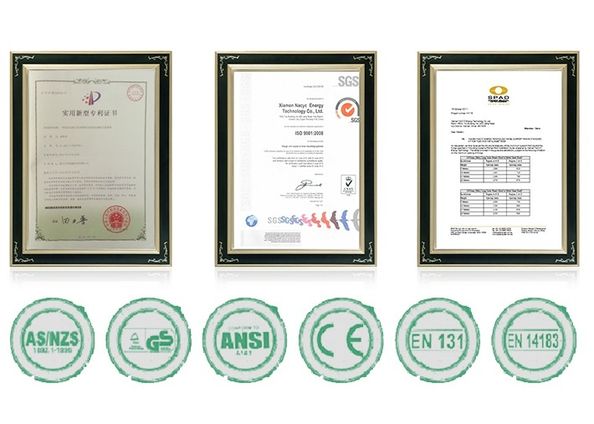 Chine Xiamen Nacyc Energy Technology Co., Ltd Certifications